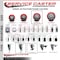 Service Caster 4'' SS Red Poly Swivel 1'' Expanding Stem Caster with Brake SCC-SSEX20S414-PPUB-RED-TLB-1 - alternate 2